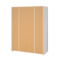 Guardaroba 2 ante Seraphine, Mobile camera da letto, Cabina armadio portabiti, Armadio appendiabiti, 150x61 h200 cm, Bianco e Rovere