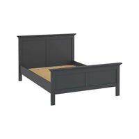 Letto singolo Arcevia, Sommier per camera da letto, Giroletto per stanza, Struttura porta materasso, 201x158 h110 cm, Grigio