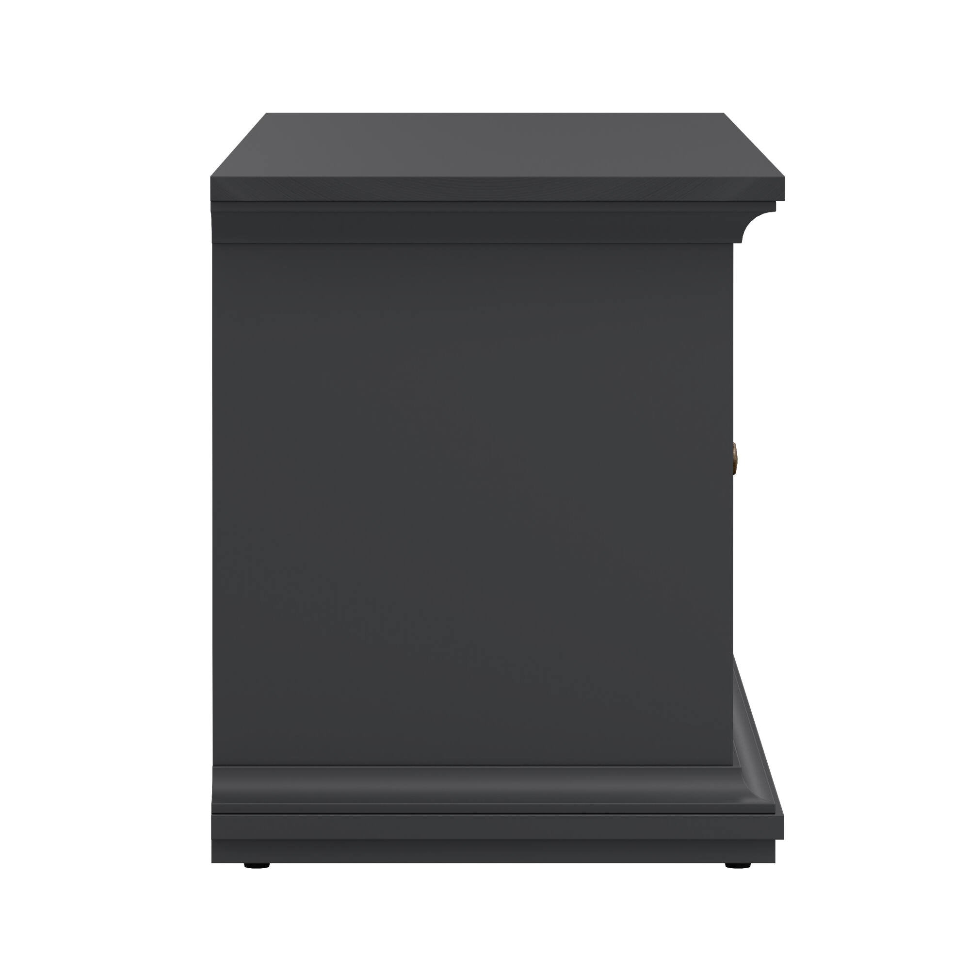 Mobile porta TV Ziba, Credenza da soggiorno, Armadio basso per TV, Base parete attrezzata, 149x42 h51 cm, Grigio