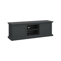Mobile porta TV Ziba, Credenza da soggiorno, Armadio basso per TV, Base parete attrezzata, 149x42 h51 cm, Grigio