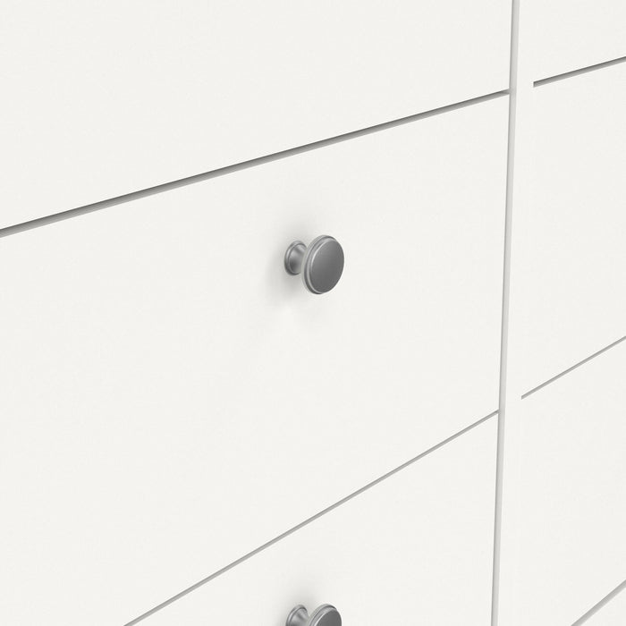 Credenza Kovsova, Buffet da soggiorno, Madia da salotto, Dispensa da cucina, 160x38 h80 cm, Bianco