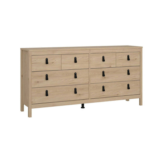 Credenza Kovsova, Buffet da soggiorno, Madia da salotto, Dispensa da cucina, 160x38 h80 cm, Rovere
