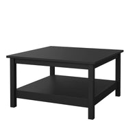 Tavolino da salotto Casato, Tavolo basso da caffè, Portariviste per divano, Ripiano da soggiorno, 81x81 h45 cm, Nero