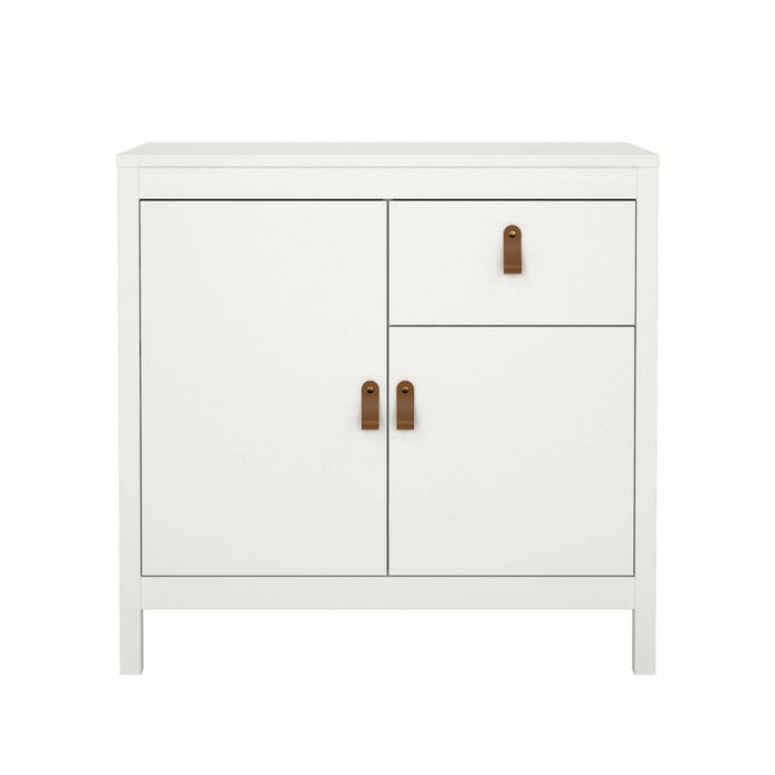 Credenza Romagna, Buffet da soggiorno, Madia da salotto, Dispensa da cucina, 82x38 h80 cm, Bianco
