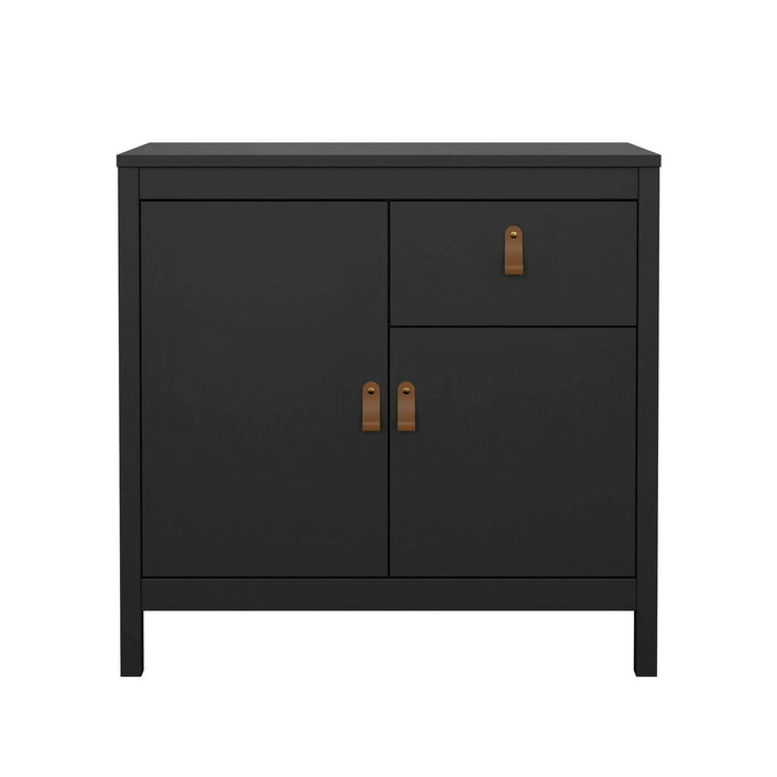 Credenza Romagna, Buffet da soggiorno, Madia da salotto, Dispensa da cucina, 82x38 h80 cm, Nero