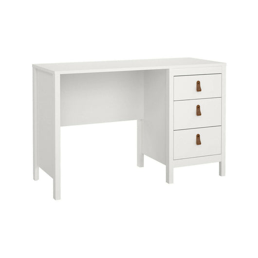 Scrivania Murjan, Scrittoio multiuso, Tavolo per ufficio porta PC, Piano di lavoro, 120x48 h77 cm, Bianco