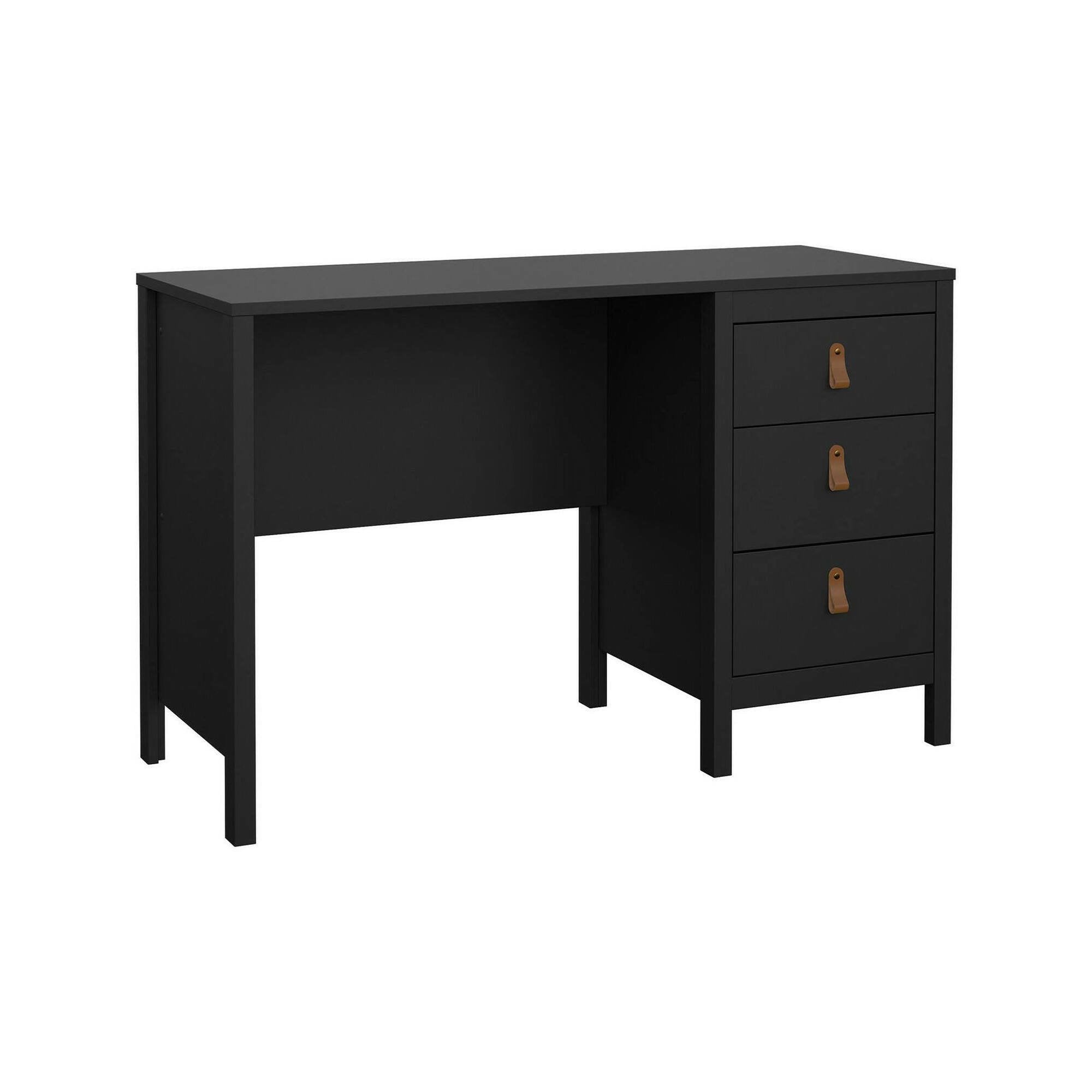 Scrivania Murjan, Scrittoio multiuso, Tavolo per ufficio porta PC, Piano di lavoro, 120x48 h77 cm, Nero