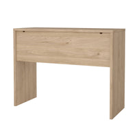 Scrivania Acero, Scrittoio multiuso, Tavolo per ufficio porta PC, Piano di lavoro, 100x40 h77 cm, Rovere