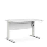 Scrivania Alfango, Scrittoio multiuso, Tavolo per ufficio porta PC, Piano di lavoro, 120x80 h75 cm, Bianco