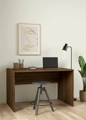 Scrivania MaryRead, Scrittoio multiuso, Tavolo per ufficio porta PC, Piano di lavoro, 120x75 h74 cm, Noce