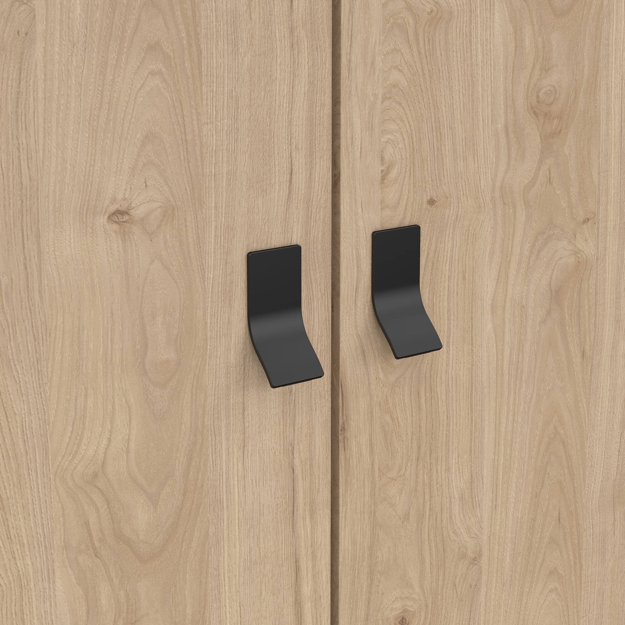 Guardaroba 3 ante Virgil, Mobile camera da letto, Cabina armadio portabiti, Armadio appendiabiti, 150x60 h200 cm, Rovere