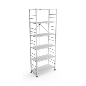 Ficulle, Scaffali 6 Ripiani, 71x38x190h cm Bianco