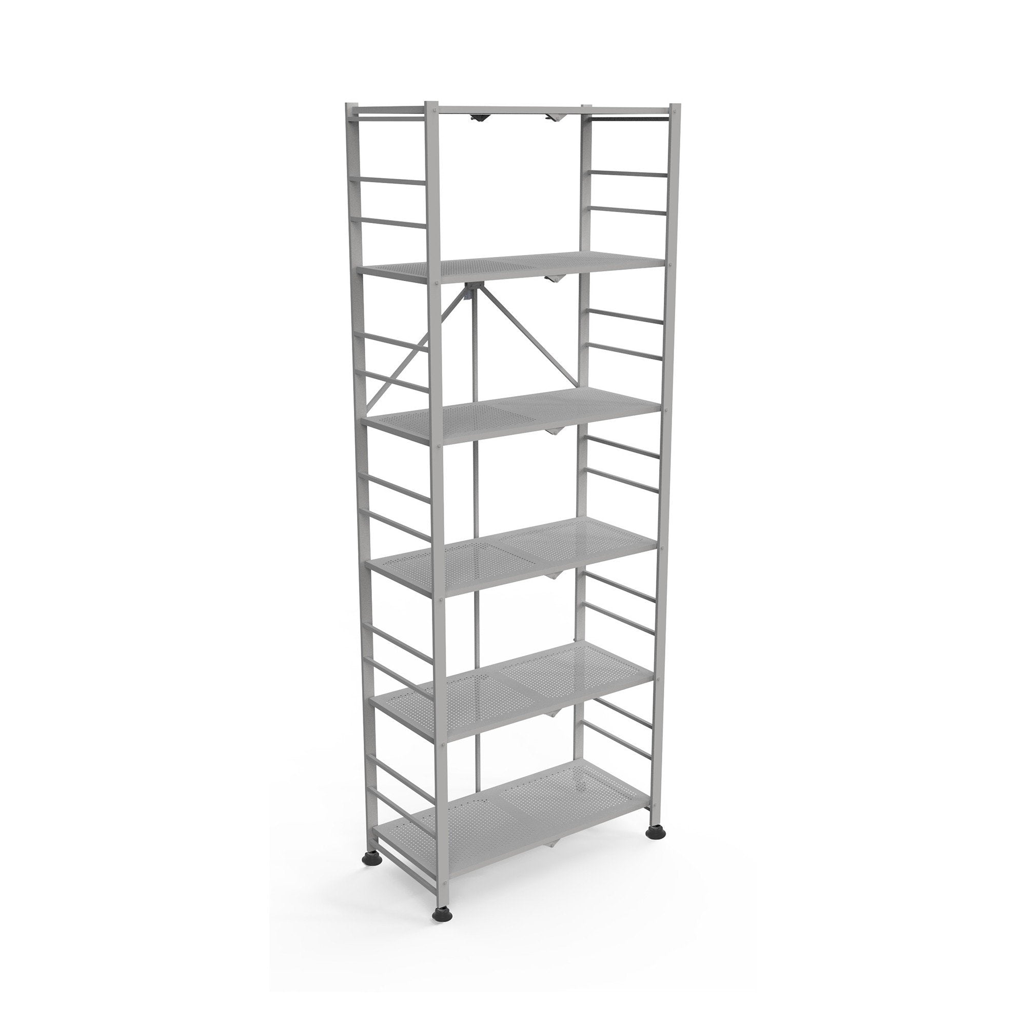 Ficulle, Scaffali 6 Ripiani, 71x38x190h cm Grigio