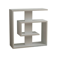 Tavolino da salotto Rumbia, Tavolo basso da caffè, Portariviste per divano, Ripiano da soggiorno, 55x20 h57 cm, Bianco