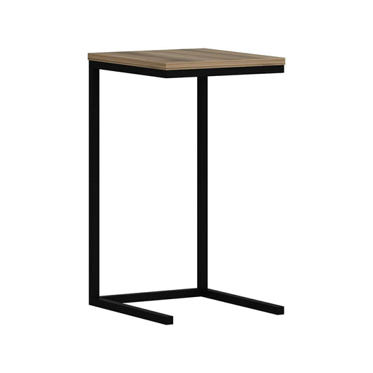 Tavolino da salotto Tembin, Tavolo basso da caffè, Portariviste per divano, Ripiano da soggiorno, 35x40 h65 cm, Noce