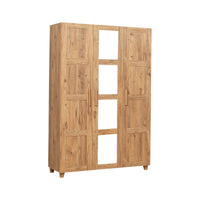 Guardaroba grande Vayu, Mobile camera da letto, Cabina armadio portabiti, Armadio appendiabiti, 120x48 h189 cm, Quercia