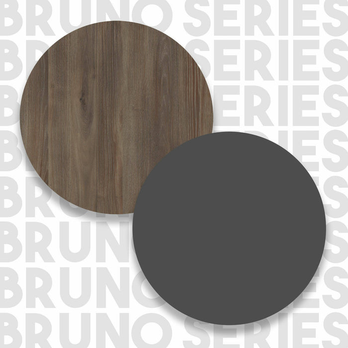 Libreria Simon, Scaffale da ufficio, Mobile portalibri, Biblioteca, 80x26 h160 cm, Marrone e Antracite