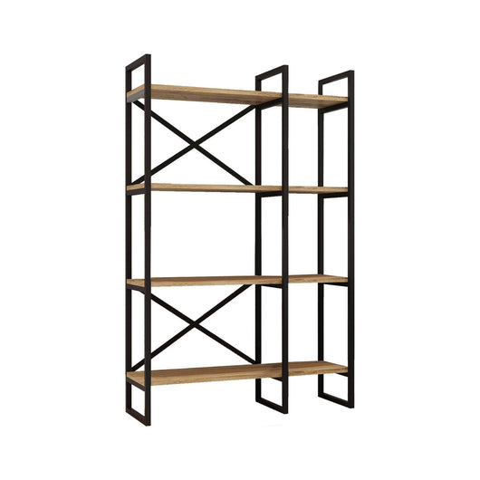 Libreria Desire, Scaffale da ufficio, Mobile portalibri, Biblioteca, 88x30 h138 cm, Quercia