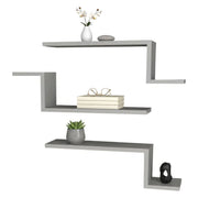 Baku, Mensola un Ripiano, 56x15x18h cm Bianco