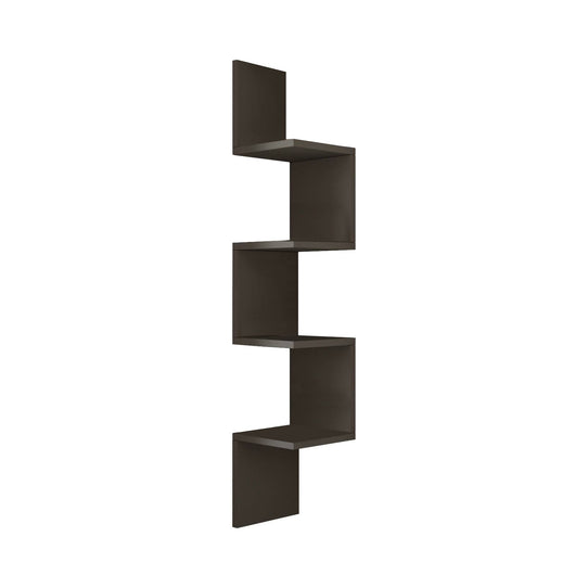 Mensola Lucien, Scaffale, Ripiano a muro, Scaffalatura multiuso, 22x22 h117 cm, Antracite