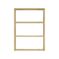 Mensola Bulbul, Scaffale, Ripiano a muro, Scaffalatura multiuso, 43x9 h60 cm, Sabbia