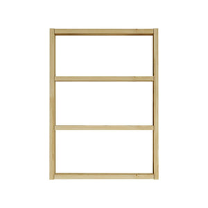 Mensola Bulbul, Scaffale, Ripiano a muro, Scaffalatura multiuso, 43x9 h60 cm, Sabbia