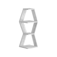 Mensola Iopa, Scaffale, Ripiano a muro, Scaffalatura multiuso, 30x30 h86 cm, Bianco