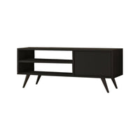Mobile porta TV HuLanqi, Credenza da soggiorno, Armadio basso per TV, Base parete attrezzata, 110x40 h44 cm, Nero