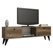 Bloem, Mobile Porta tv 2 Ripiani, 138x30x43h cm Marrone Noce