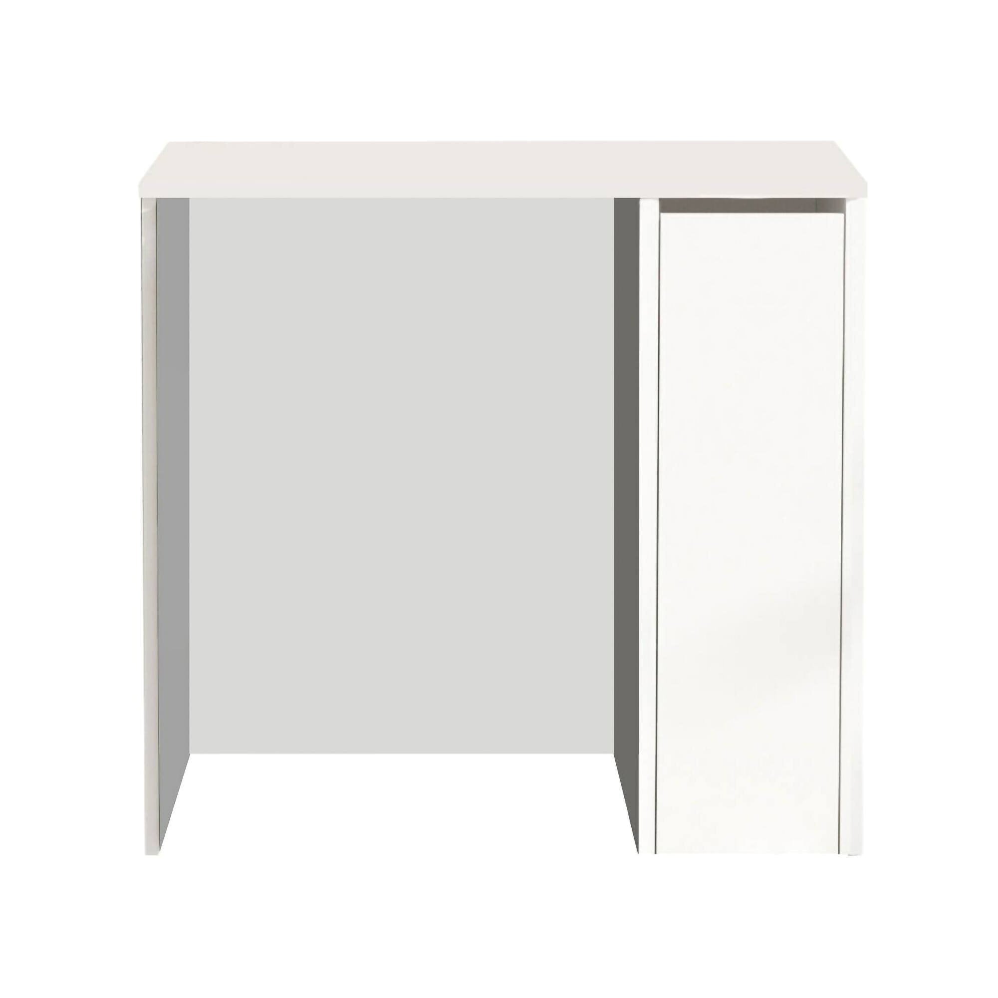 Mobile sottolavabo emile, Mobiletto da bagno, Contenitore porta lavabo, Armadio per lavandino, 94x60 h88 cm, Bianco