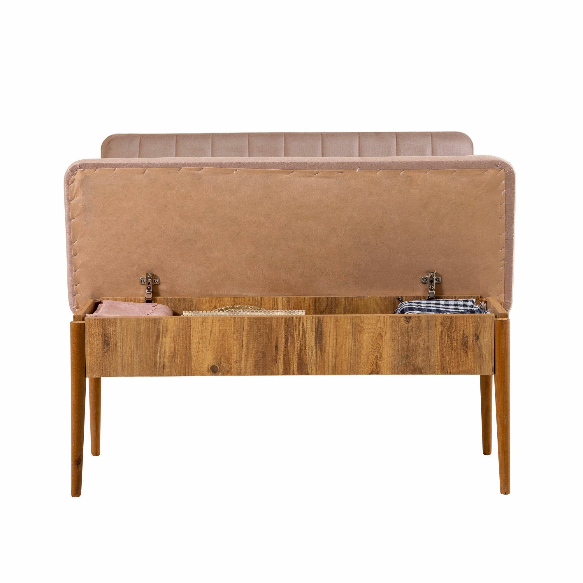 Salento, Panca Peso Supportato 150 kg, 110x40x85h cm Marrone Quercia