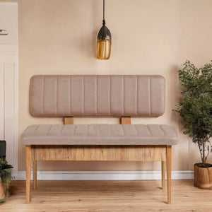 Salento, Panca Peso Supportato 150 kg, 110x40x85h cm Marrone Quercia