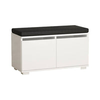Scarpiera Delphin, Mobile portascarpe, Armadio da ingresso multiuso, Mobiletto per calzature, 80x35 h42 cm, Bianco
