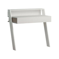 Scrivania Imperatori, Scrittoio multiuso, Tavolo per ufficio porta PC, Piano di lavoro, 94x50 h91 cm, Bianco