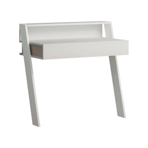 Scrivania Imperatori, Scrittoio multiuso, Tavolo per ufficio porta PC, Piano di lavoro, 94x50 h91 cm, Bianco