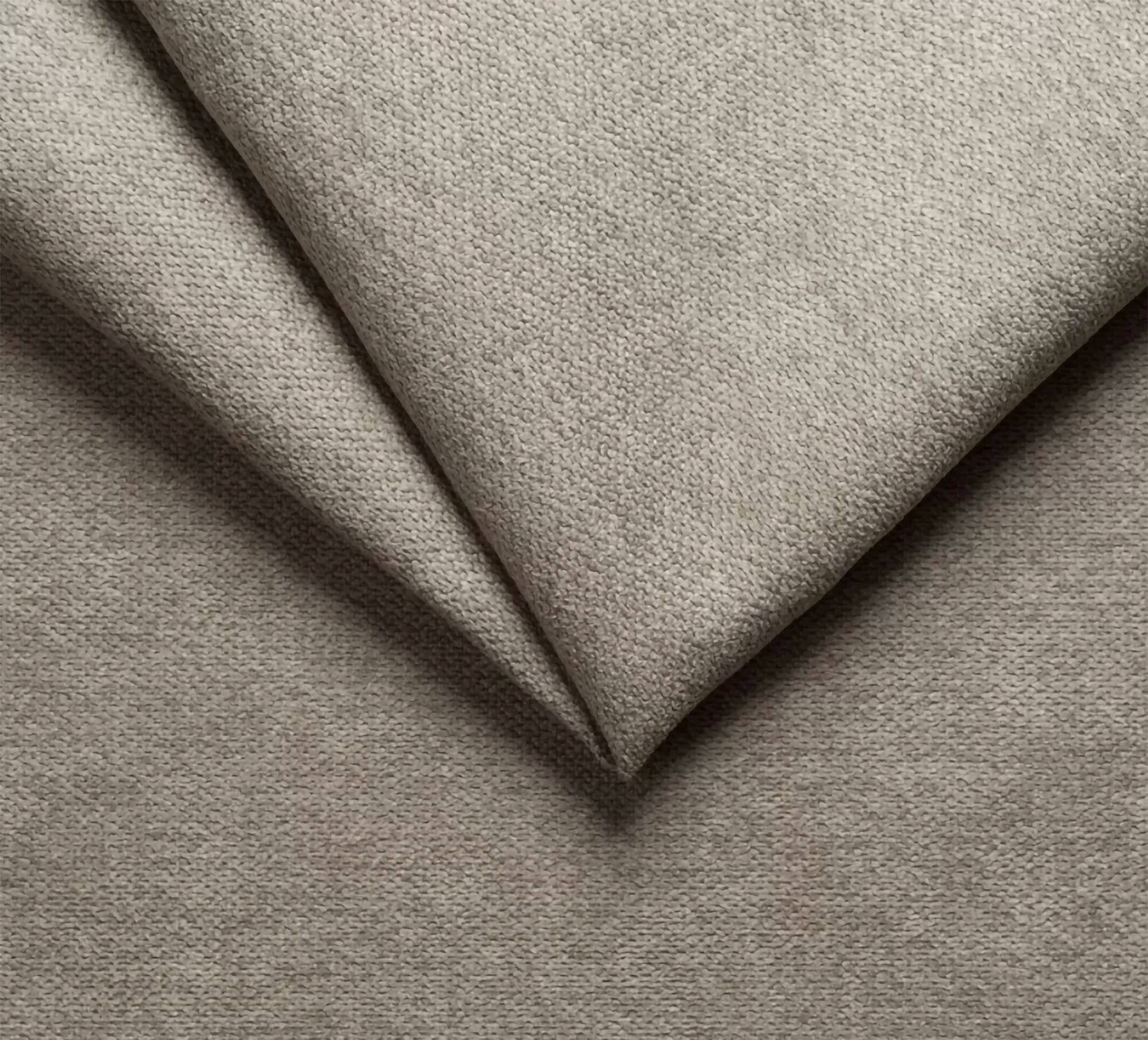 Divano fisso 2 posti Letino, Sofà lineare per salotto, imbottito, sfoderabile, Qualità 100% Made in Italy, 200x95 h100 cm, Tortora