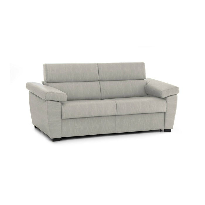 Divano fisso 3 posti Giffone, Sofà lineare per salotto, imbottito, sfoderabile, Qualità 100% Made in Italy, 225x95 h100 cm, Beige