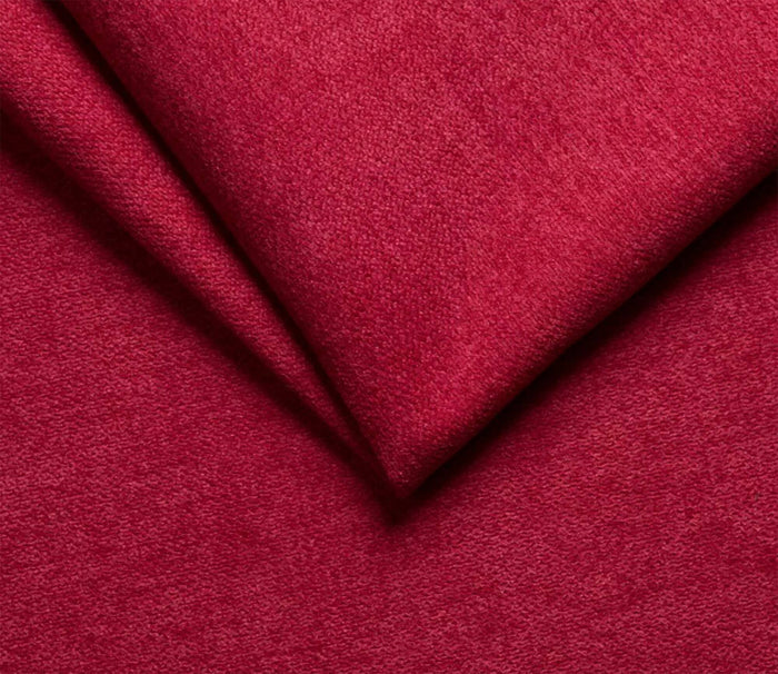 Divano fisso con penisola Cintano, Sofà angolare per salotto, imbottito, sfoderabile, Qualità 100% Made in Italy, 285x160 h100 cm, Rosso