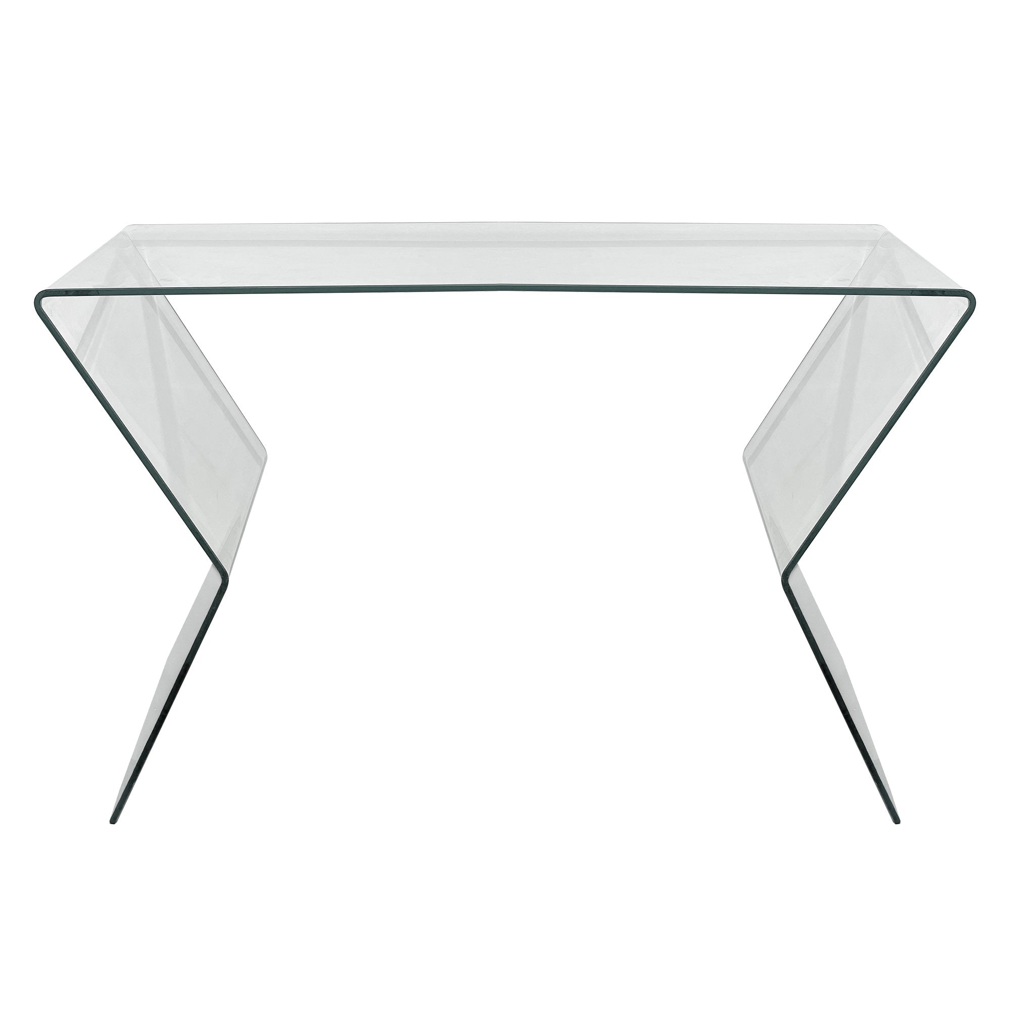 Consolle in cristallo tavolo porta tv 120x40xh79 Spessore 10 mm