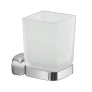 Portaspazzolini da muro in acciaio inox e Cromall ST10 Gedy serie STELVIO Cromato