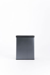 Pattumiera Alta 54L Interno Esterno Keter Verto Recycle 43,5x26,5x68,7 cm con Bordo Copri Sacco in Plastica Blu Perla