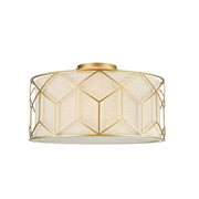 Maytoni Plafoniera contemporanea Messina 3 luci E27 oro metallo diffusore PVC