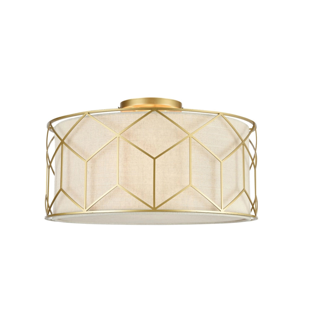 Maytoni Plafoniera contemporanea Messina 3 luci E27 oro metallo diffusore PVC
