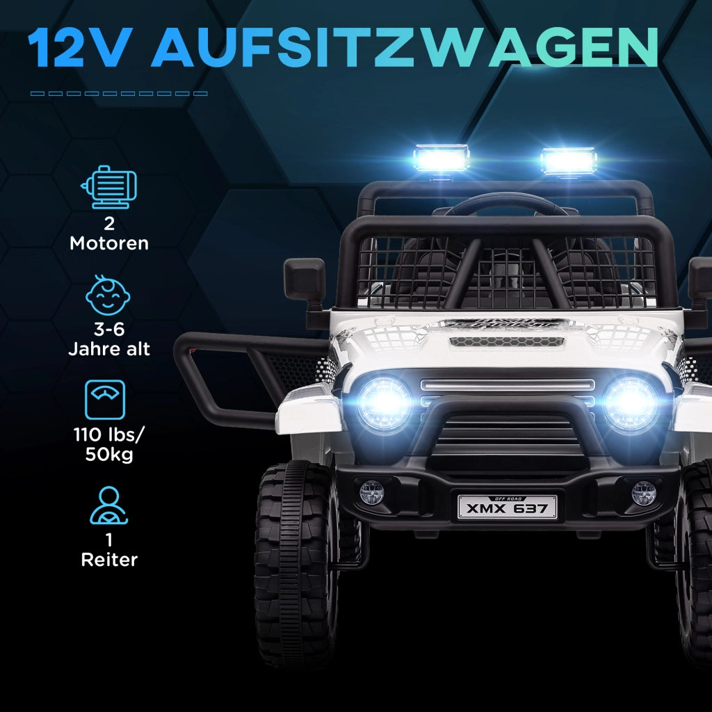 Auto elettrica per bambini ¨C zephmum ¨C Bianco