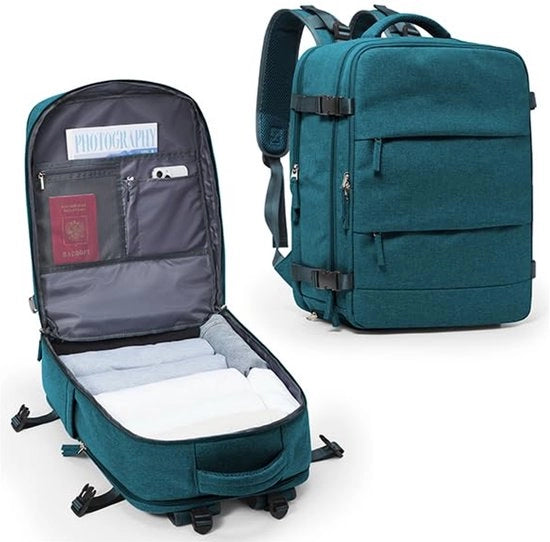 Borsa a Spalla Easyjet 45x36x20 per Laptop con Tasca per Scarpe per Uomini Donne
