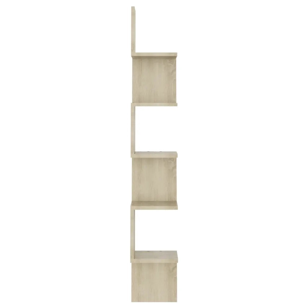 Scaffale Angolare Muro | Mensola a parete Sonoma 20x20x127,5cm Truciolato