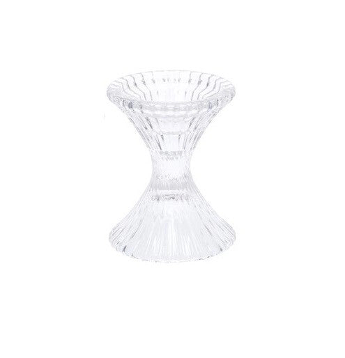Portacandele Decorativa in Vetro Smella Diametro 10 cm Altezza 3 cm