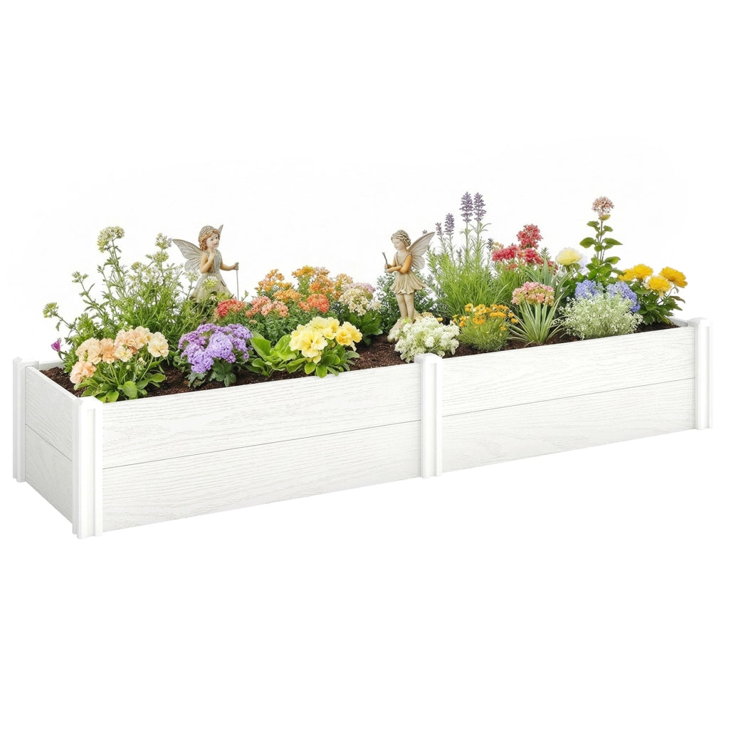 Letto a Soppalco in Plastica con Contenitore ¨C Zephmum ¨C Bianco 197x54x33 cm