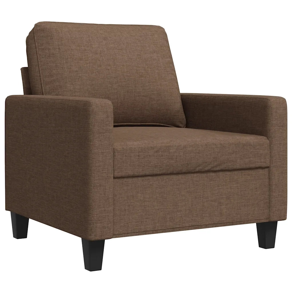 Poltrona-Divano Sedia-Poltroncina Marrone 60 cm in Tessuto 751631
