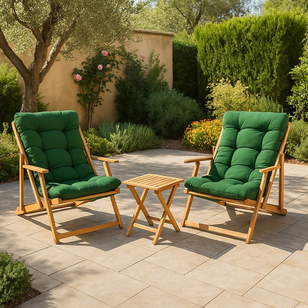 Salottino Outdoor Lyncis, set Salotto da Esterno 2 Posti, Verde
